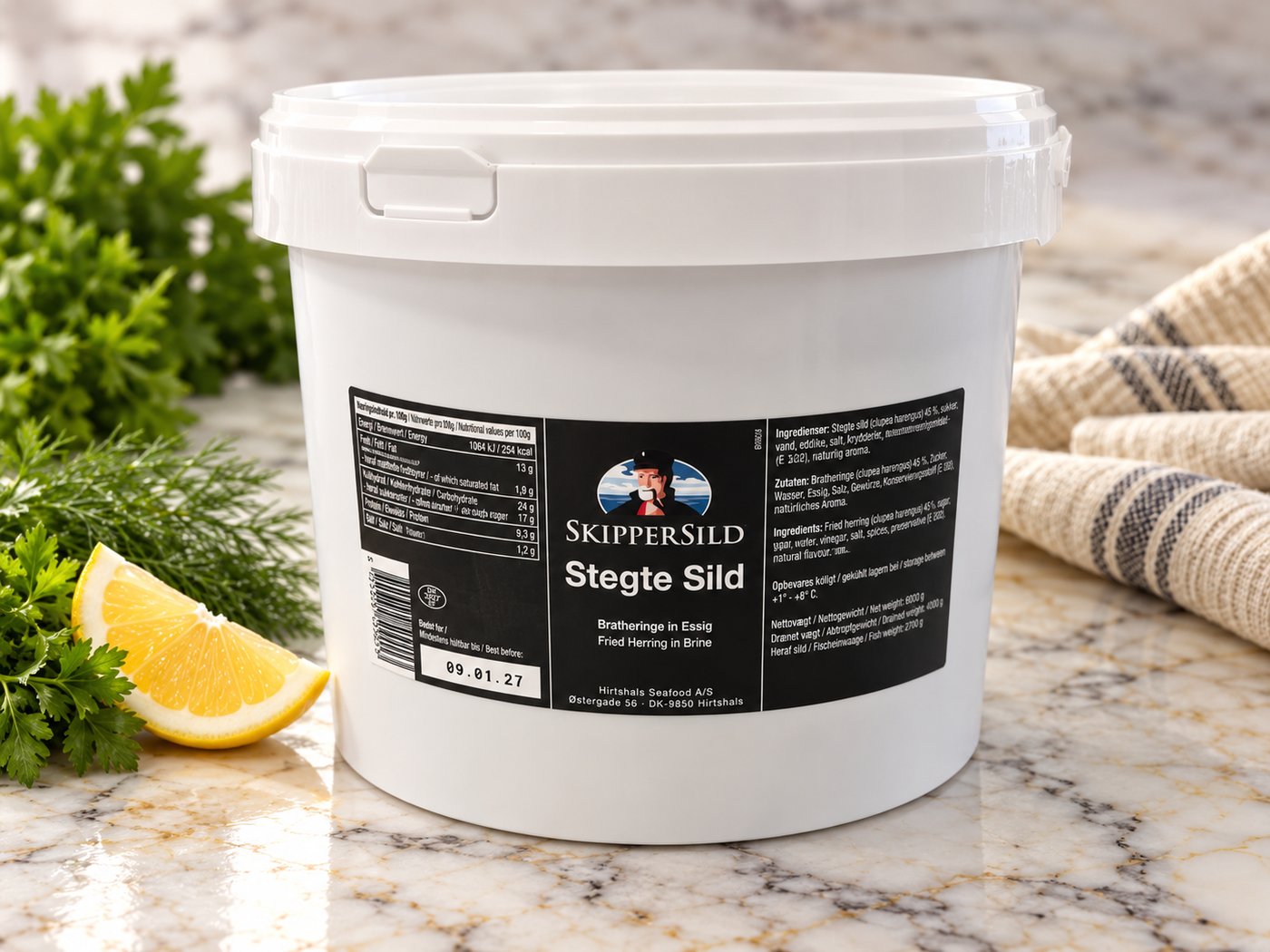Skippersild stegte sild 6000 g