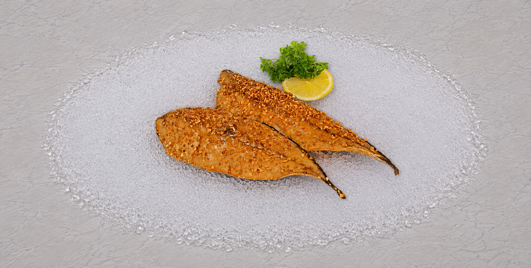 Hot smoked mackerel with garlic