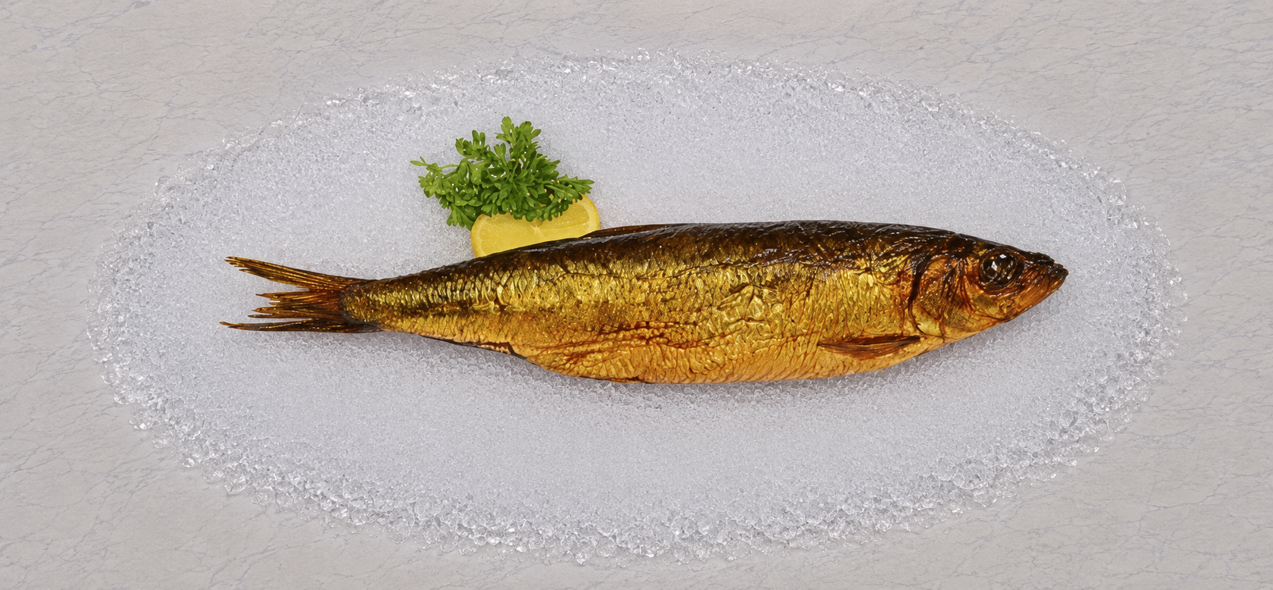 Hot smoked herring fillet