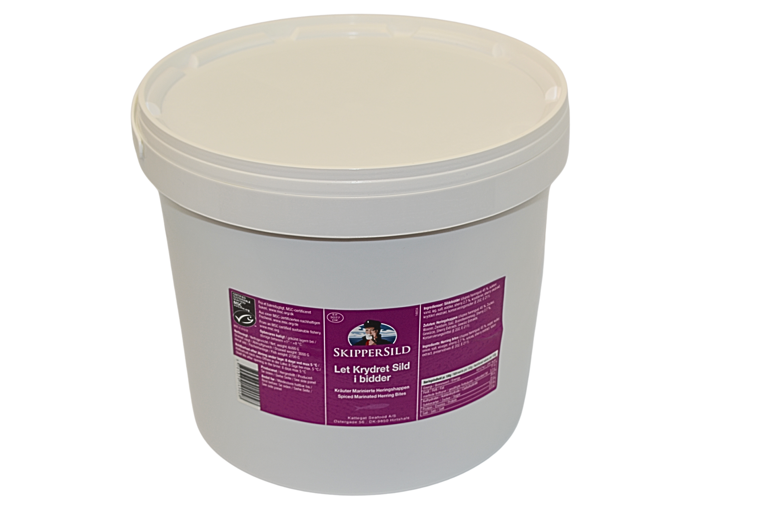 Skippersild let krydret i bidder